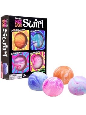 NWT Teenie NeeDoh Swirl 4-Pack